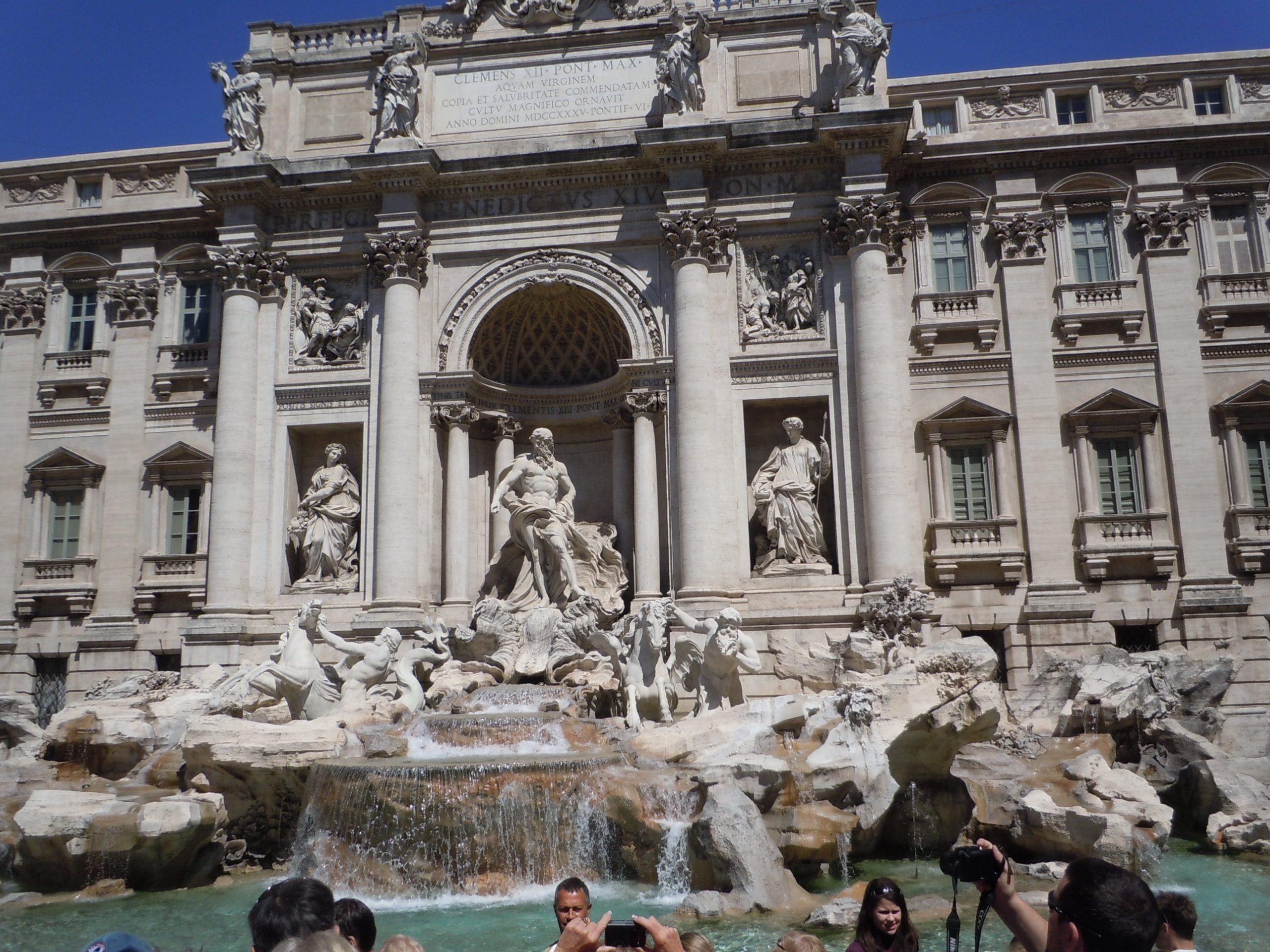 bring three coins to the Trevi fountain