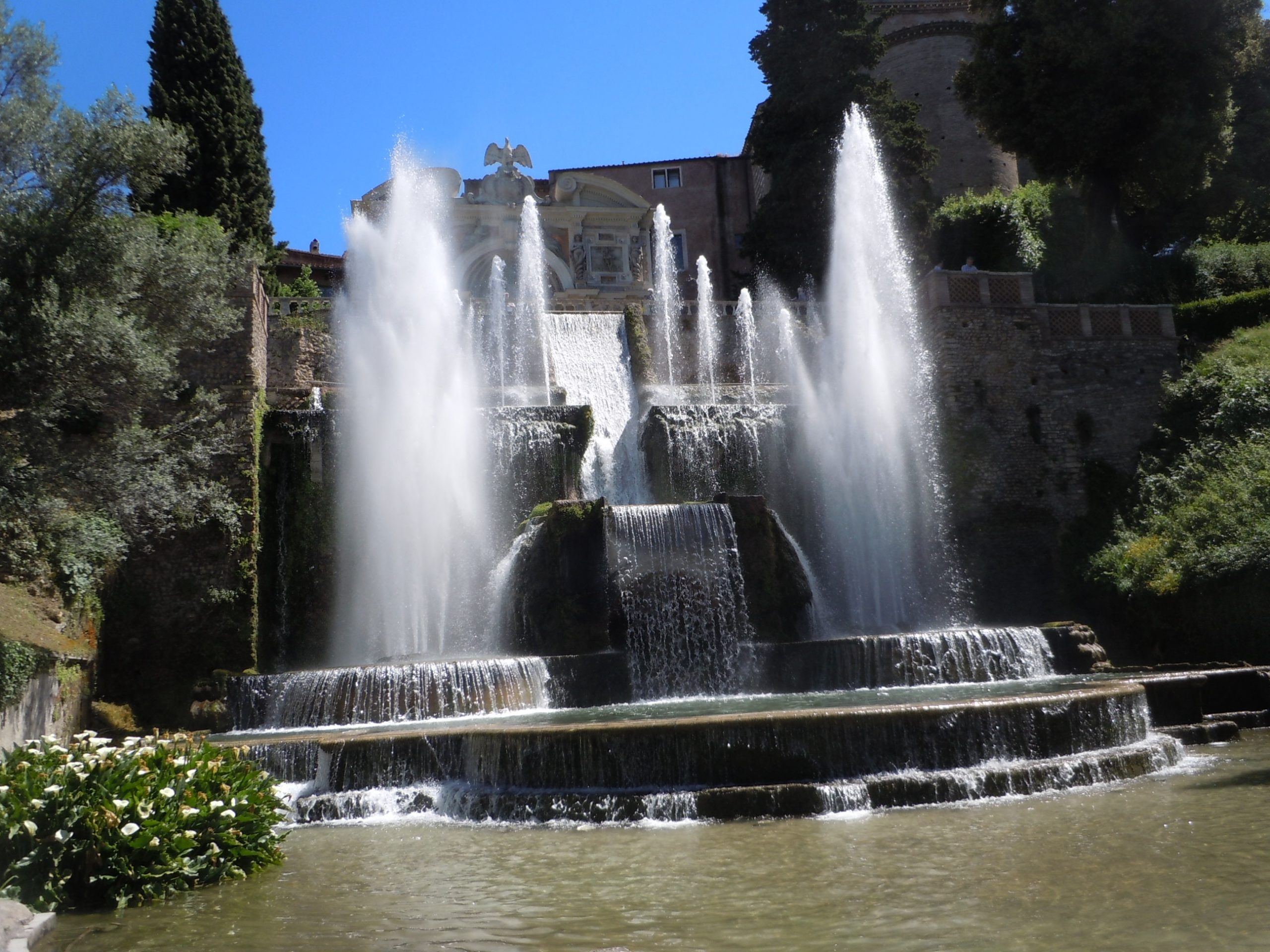 Villa d'Este, near Tivoli, was built in 1570 and has spectacular fountains