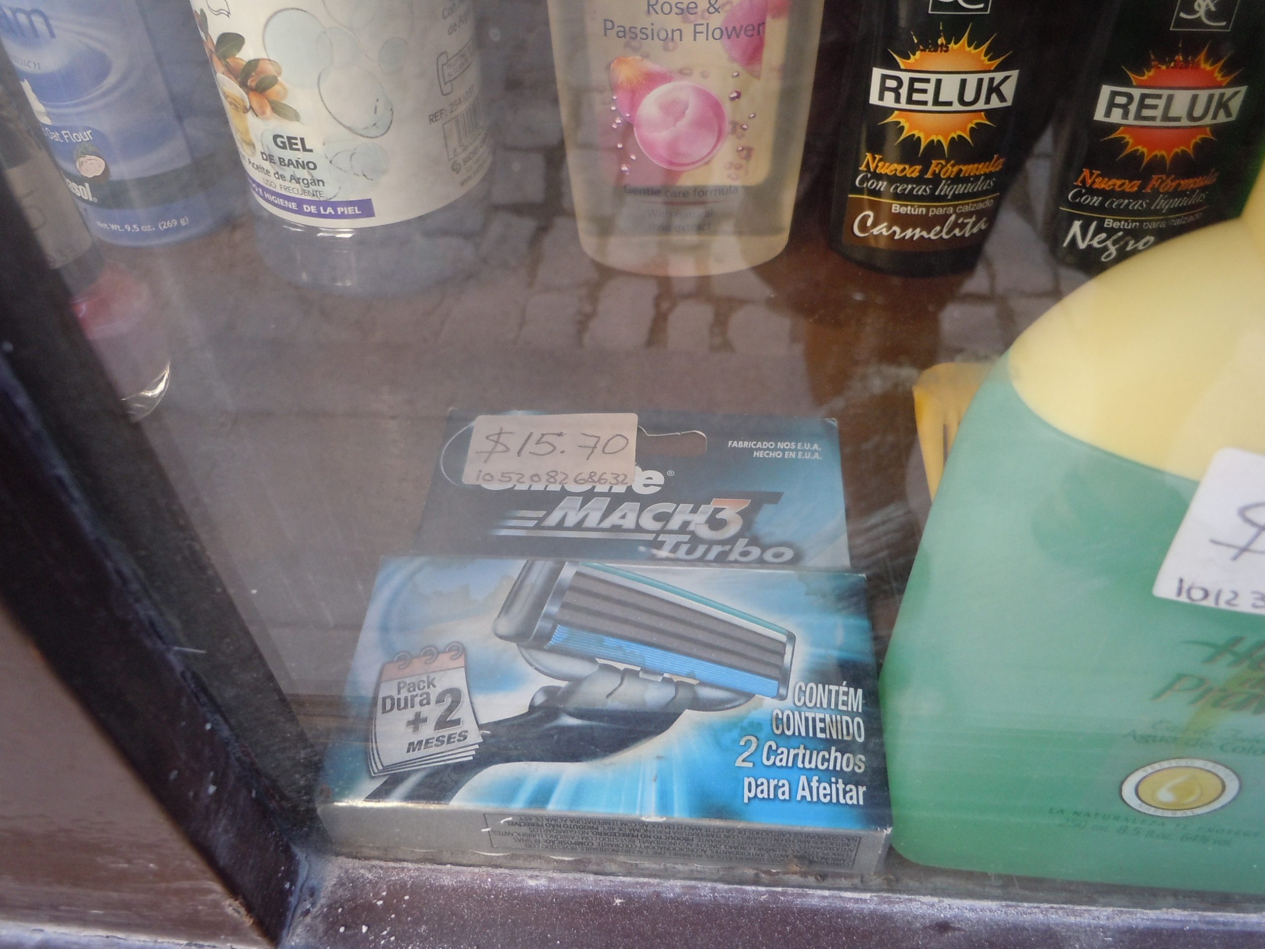 a pack of razor blades: $15 !