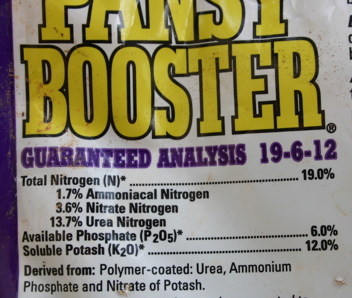 pansy booster nitrate label 2